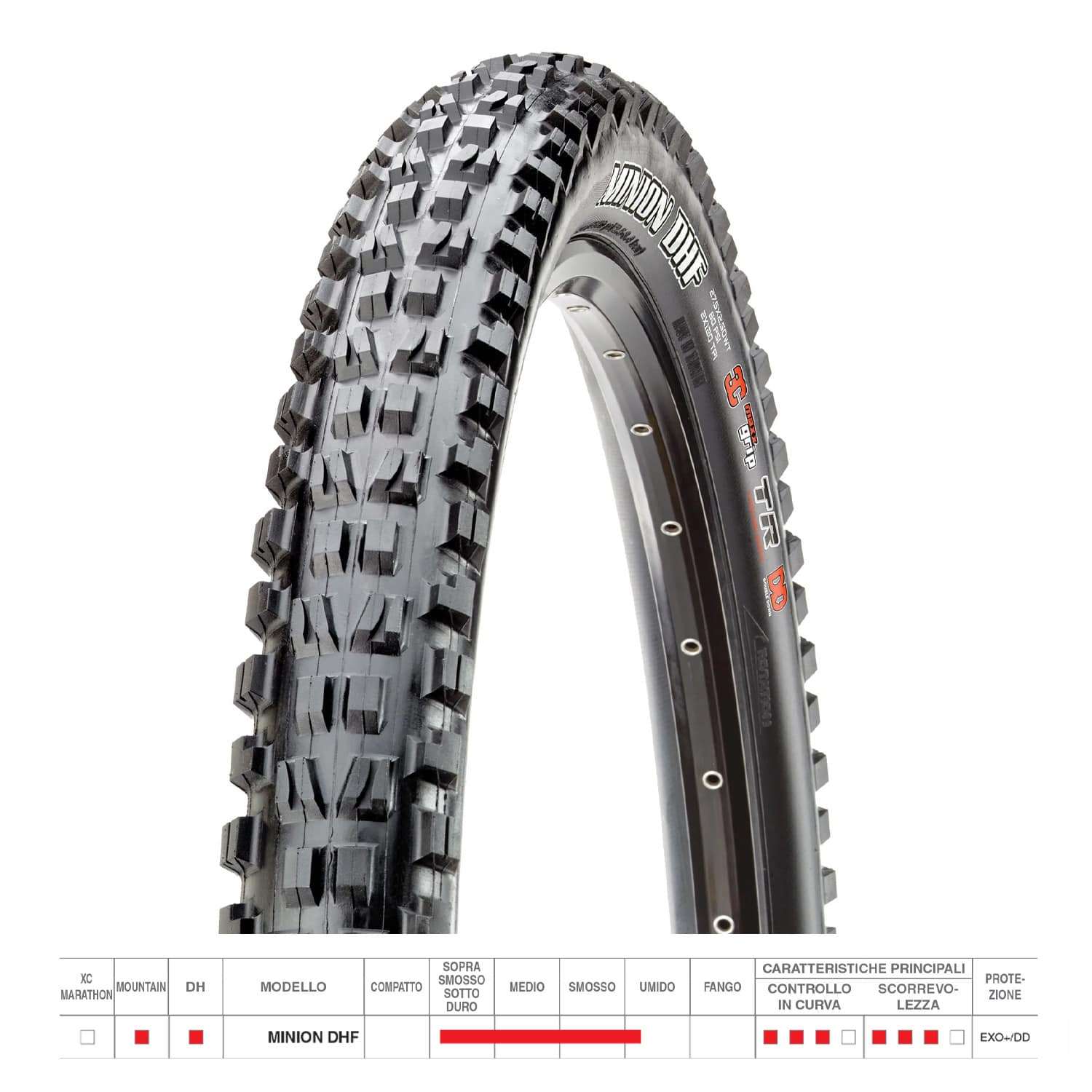 COPERTONE MINION DHF 27.5X2.30 EXO TR NERO 60TPI