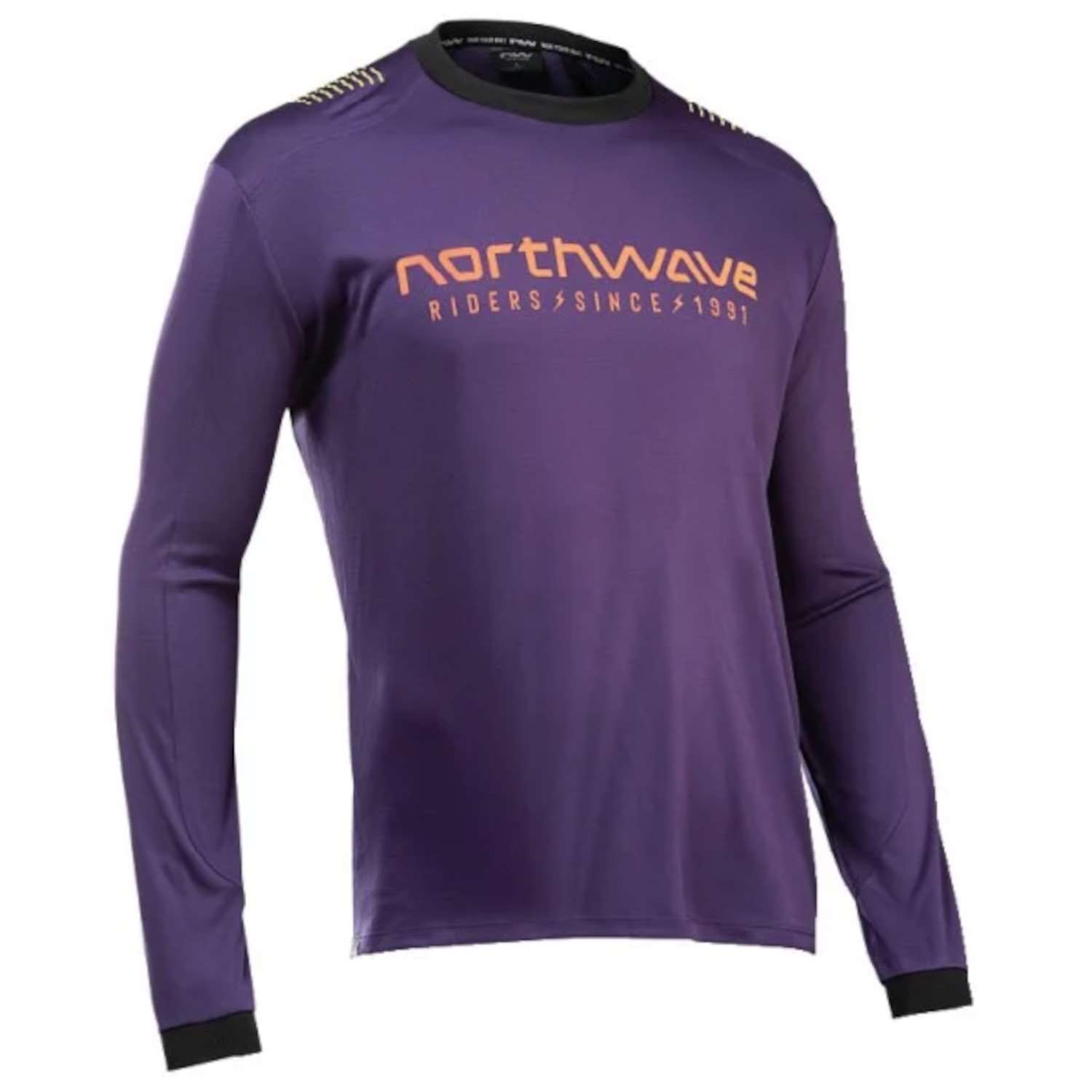MAGLIA MANICHE LUNGHE SHARP - PURPLE/ORANGE