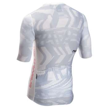 MAGLIA MANICHE CORTE BLADE AIR - LIGHT GREY/RADIANT RED