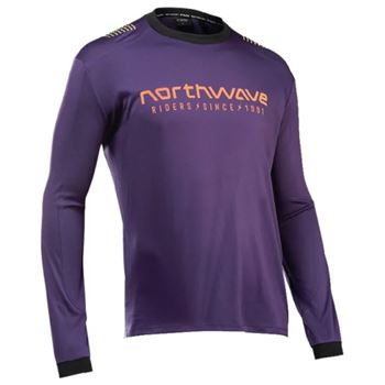 MAGLIA MANICHE LUNGHE SHARP - PURPLE/ORANGE