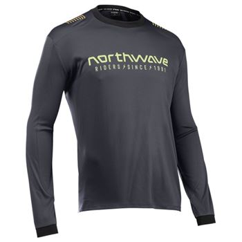 MAGLIA MANICHE LUNGHE SHARP - BLACK/COOL MATCHA
