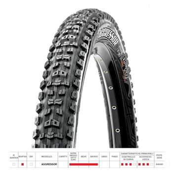 COPERTONE AGGRESSOR 29X2.50WT EXO TR 60TPI