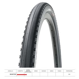 COPERTONE RECEPTOR 700X40C TR NERO