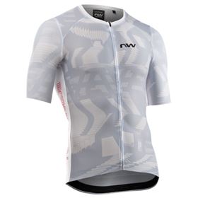 MAGLIA MANICHE CORTE BLADE AIR - LIGHT GREY/RADIANT RED